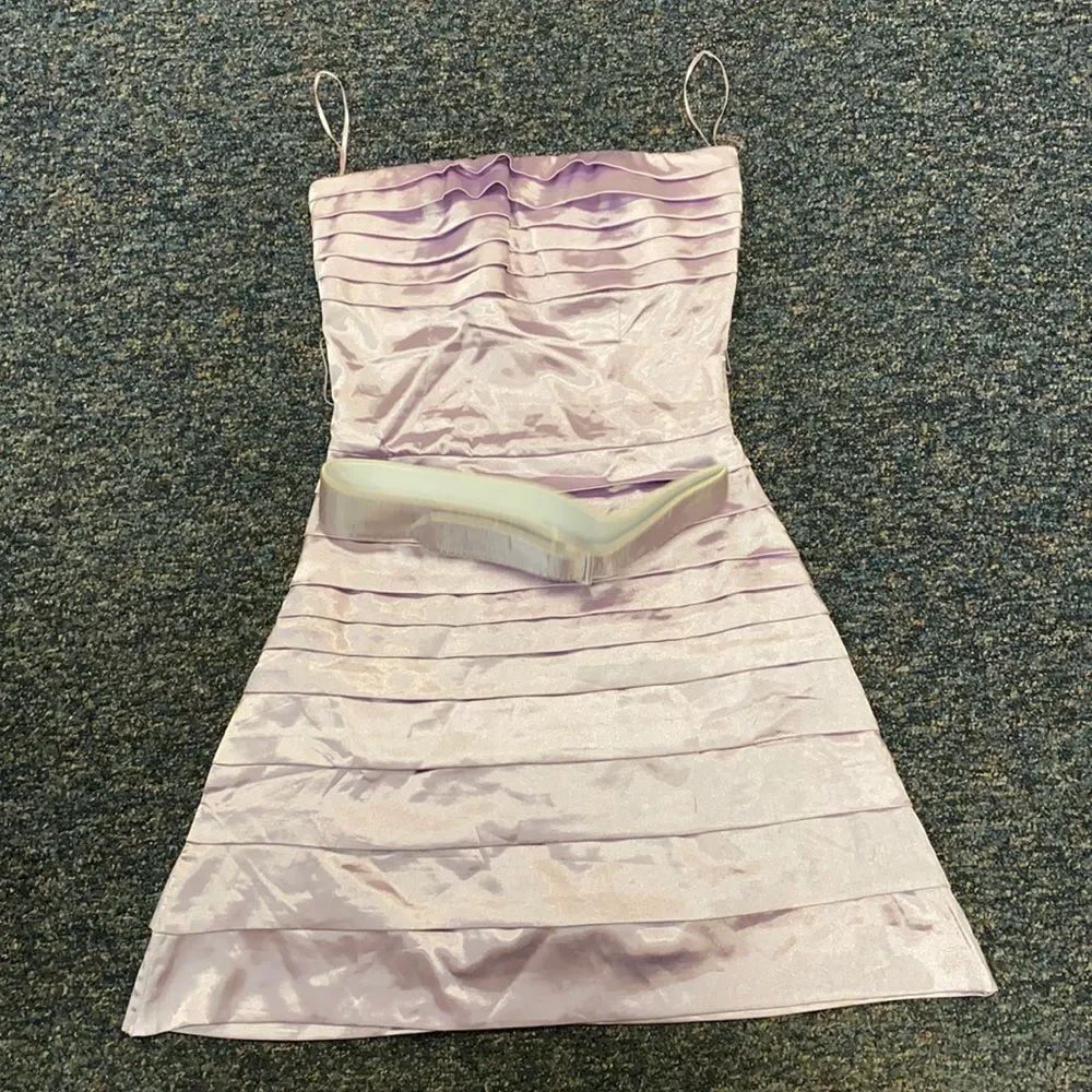 Va Va Voom Lavender Shimmer Strapless Dress sz. S